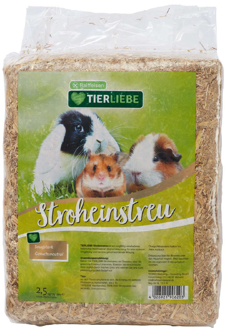 TIERLIEBE Stroheinstreu